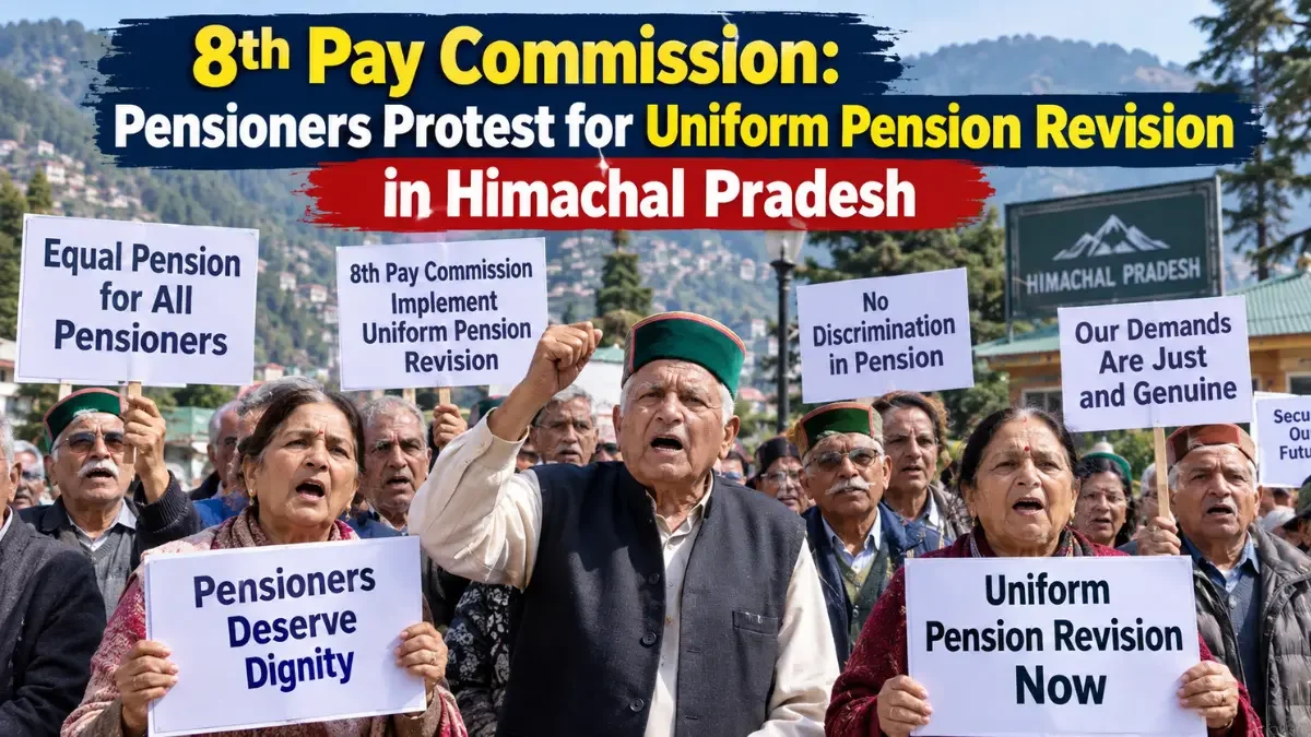 Himachal Pensioners Protest Ahead of 8th Pay Commission, Seek Uniform Pension Revision