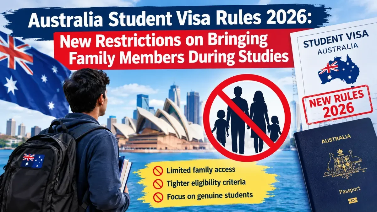 Australia Restricts International Students From Bringing Family: What Changes Under New Rules