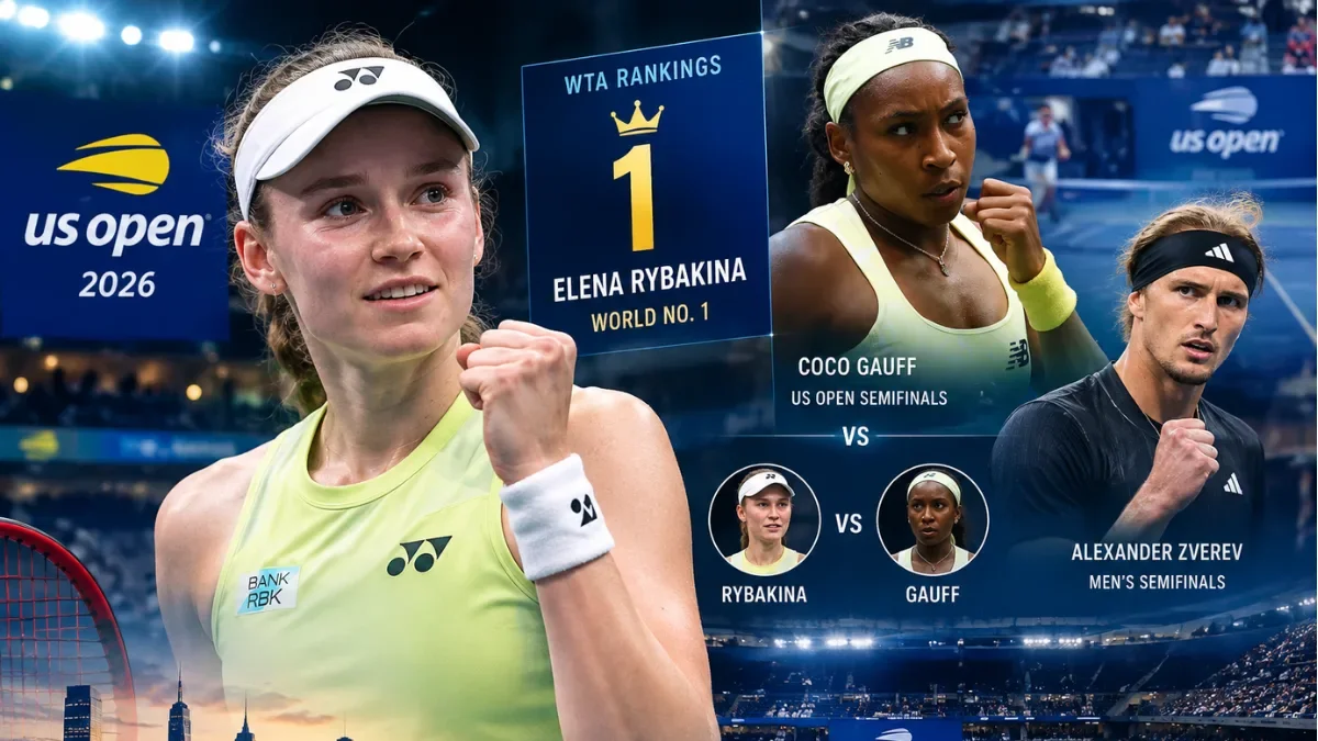 Elena Rybakina Reaches World No. 1 & Books US Open Semi vs Gauff