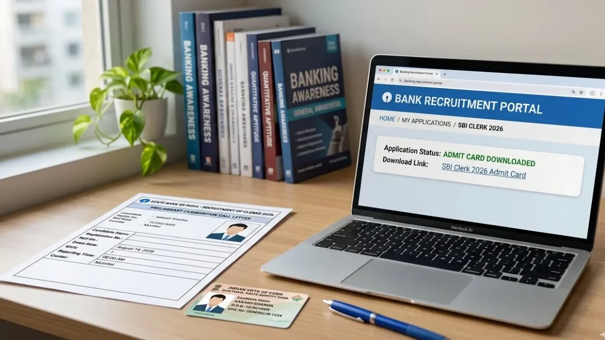 SBI Clerk Admit Card 2026 Out: Prelims Download Link, Exam Date and Steps