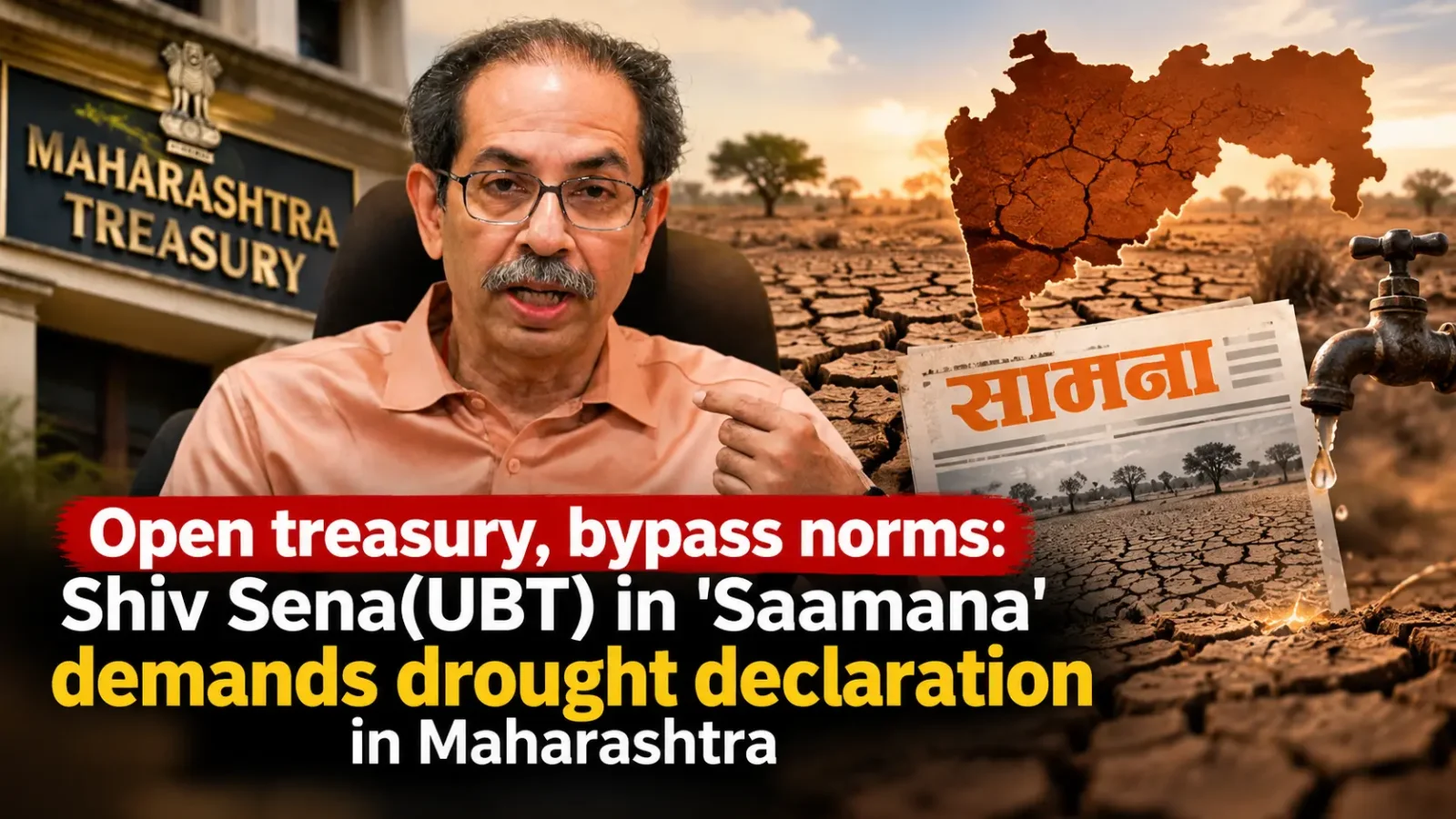 Shiv Sena (UBT) Demands Maharashtra Drought Declaration, Urges Immediate Relief for Farmers
