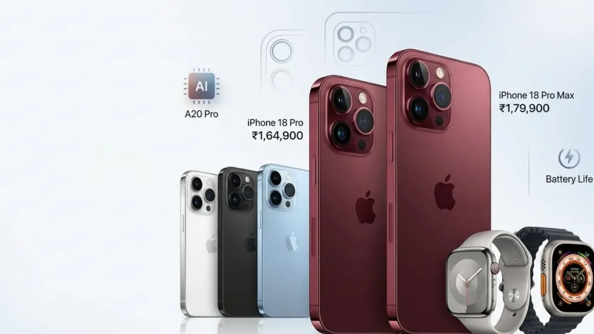 iPhone 18 Pro India Price Starts at ₹1,64,900; Apple Watch Series 12 and Ultra 4 Launched