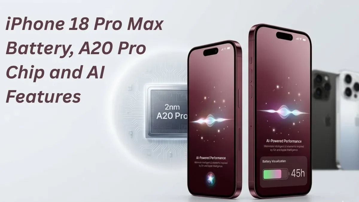 iPhone 18 Pro Max Battery, A20 Pro Chip and AI Features: What Apple Announced