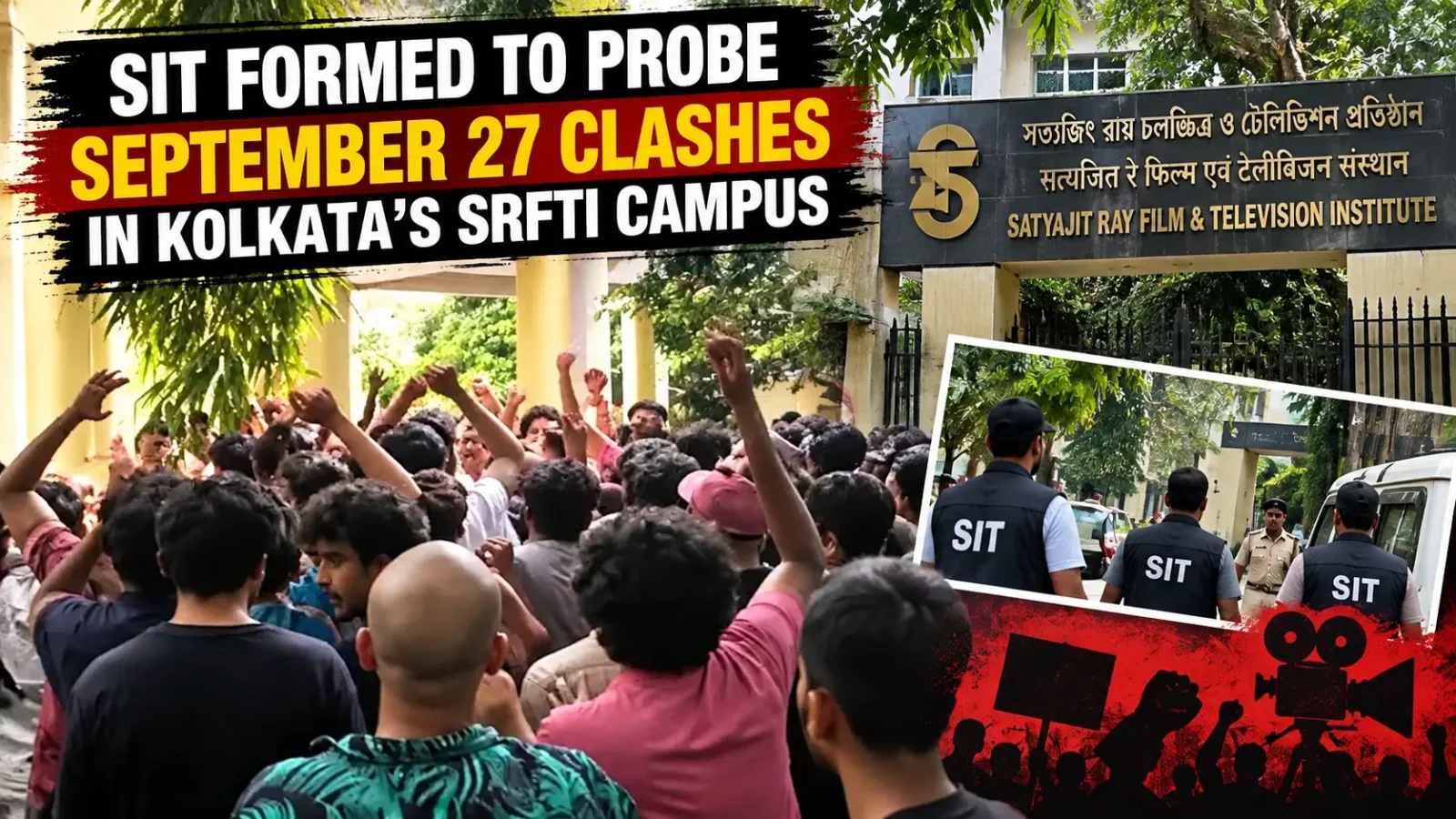 Kolkata Police Form SIT to Probe SRFTI Campus Clashes; September 27 Violence Under Investigation