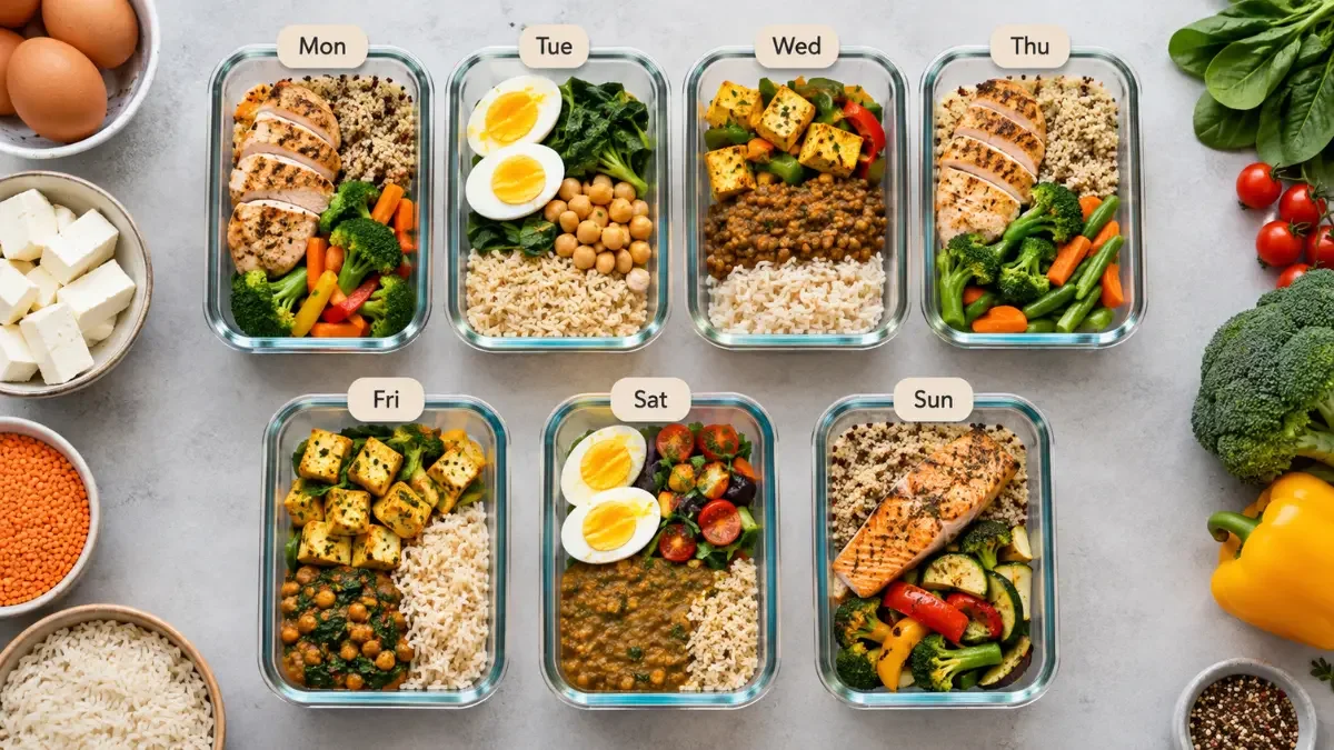 7-Day Muscle Gain Meal Plan: High-Protein Meals for Every Day