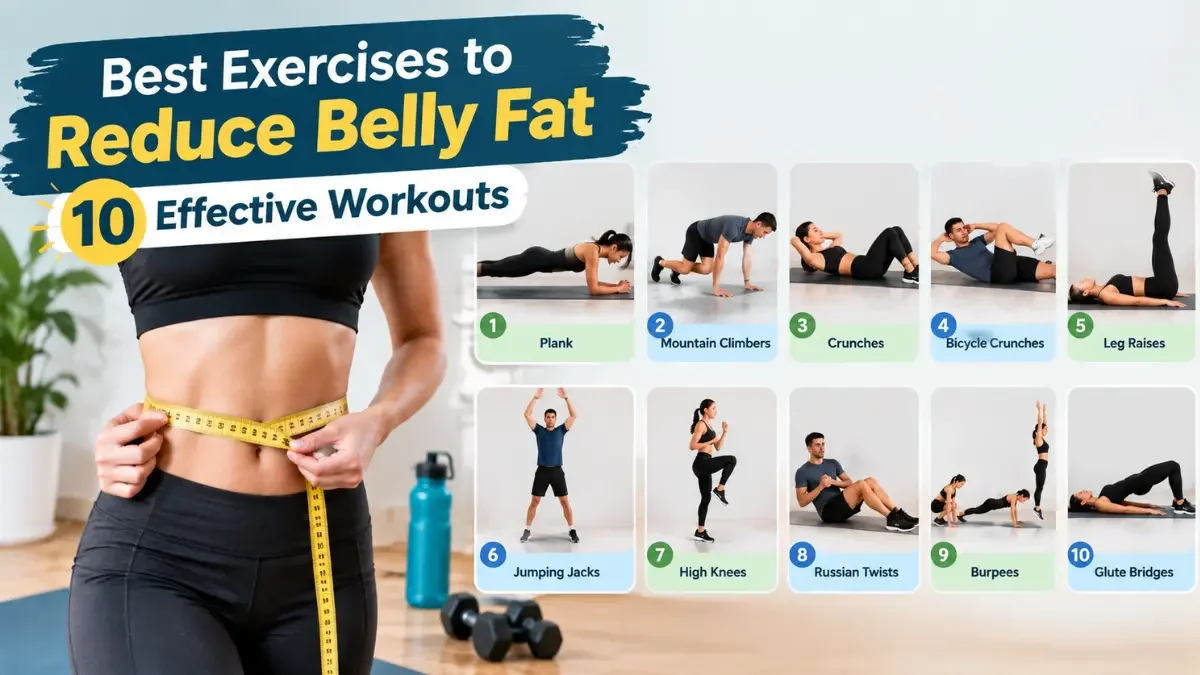 Best Exercises to Reduce Belly Fat: 10 Effective Workouts