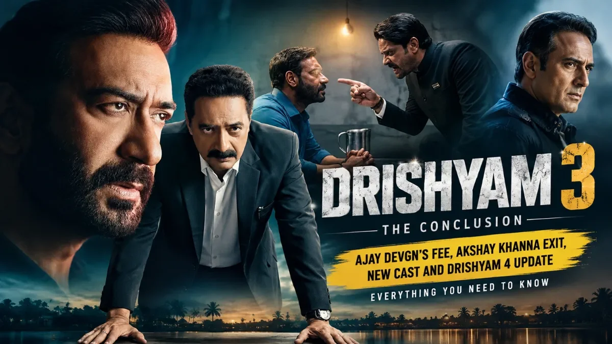 Drishyam 3: Ajay Devgn’s Fee, Akshaye Khanna Exit, New Cast and Drishyam 4 Update