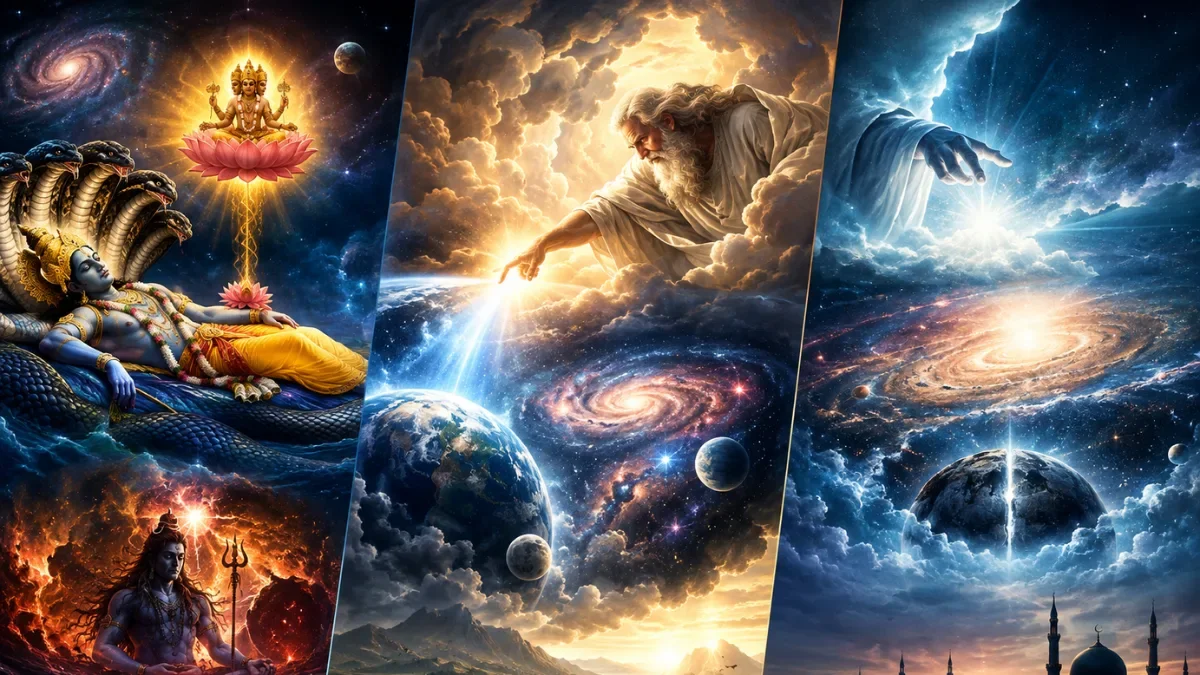 Faith and Cosmos: How Different World Religions Explain the Birth of the Universe