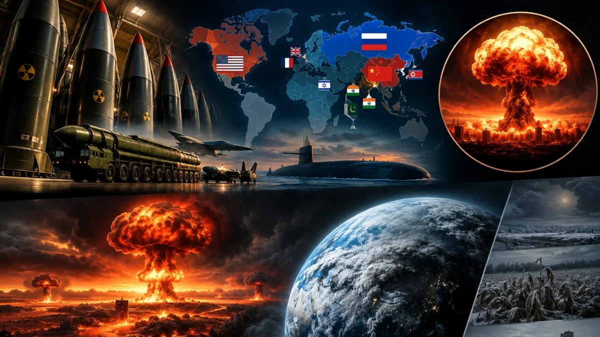 Global Nuclear Arsenals: Inventory, Country Breakdowns, and the Impact of Simultaneous Detonation