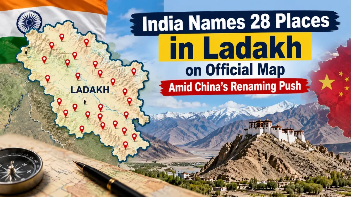 India Names 28 Ladakh Places on Official Map Amid China’s Renaming Push