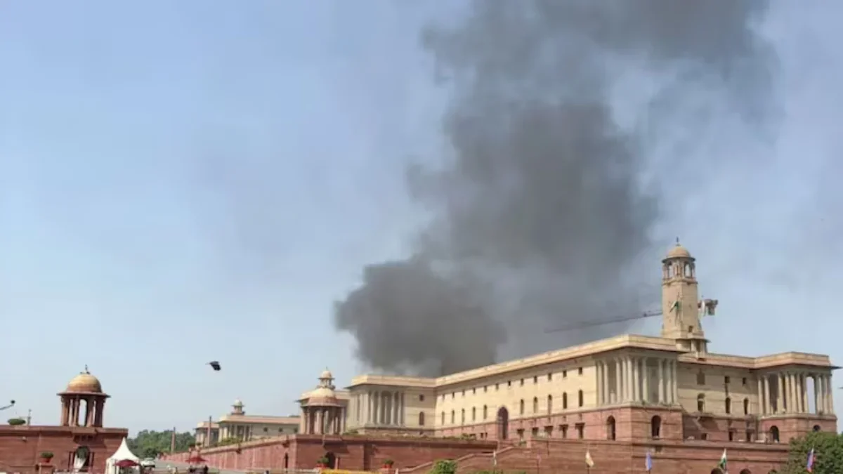 North Block Fire: 6 Engines Rushed To Delhi Site