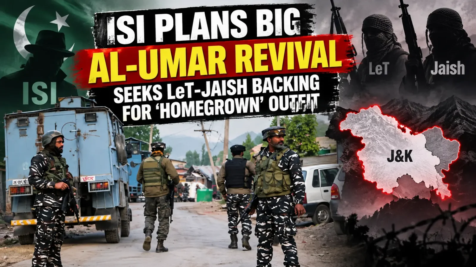 Indian Agencies Track Reported ISI Push to Revive Al-Umar in J&K With LeT-Jaish Support