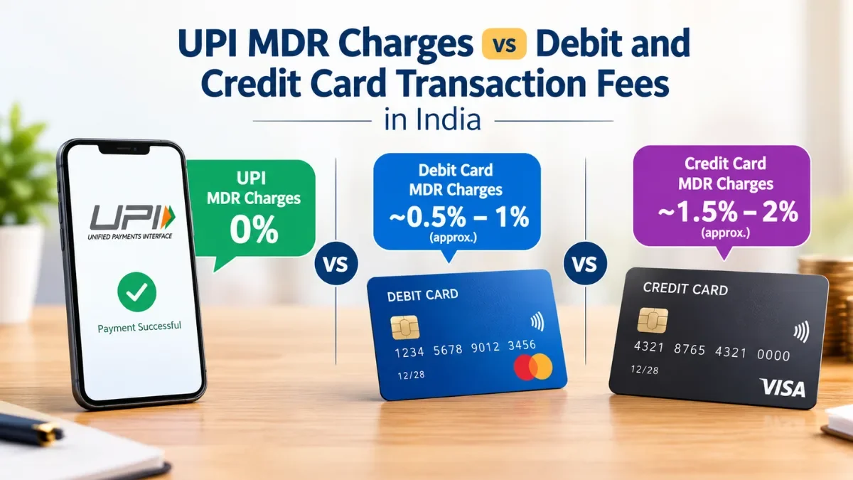 UPI MDR Charges vs Debit & Credit Cards: How Much Does Each Transaction Cost?