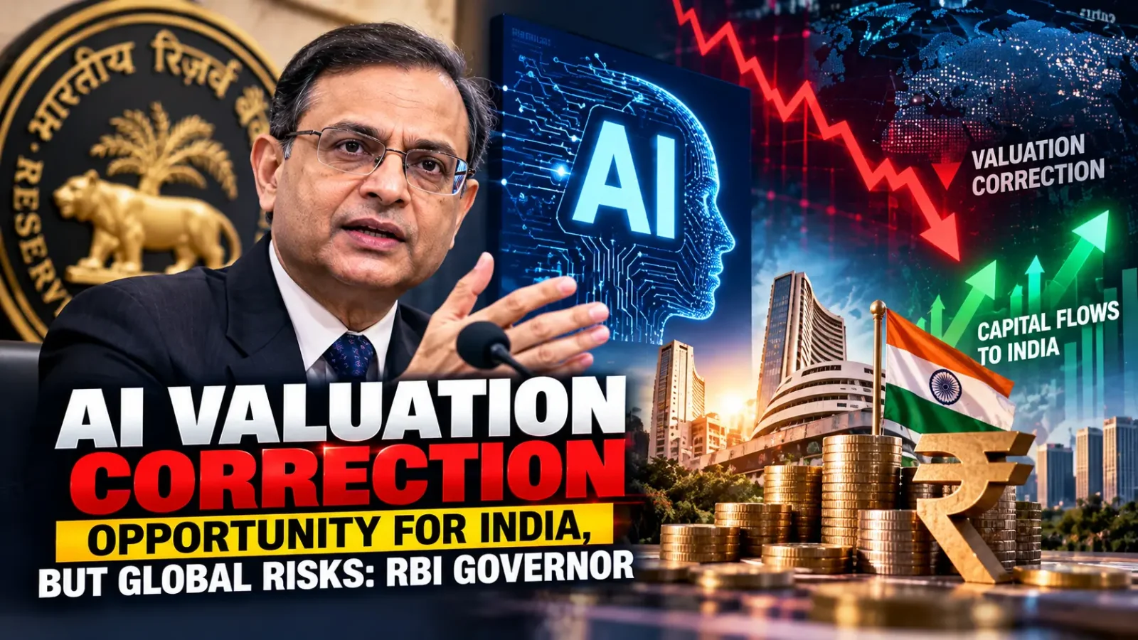 AI Boom Could Face a Sharp Reset: RBI Governor Says India May Benefit From Global Capital Shift