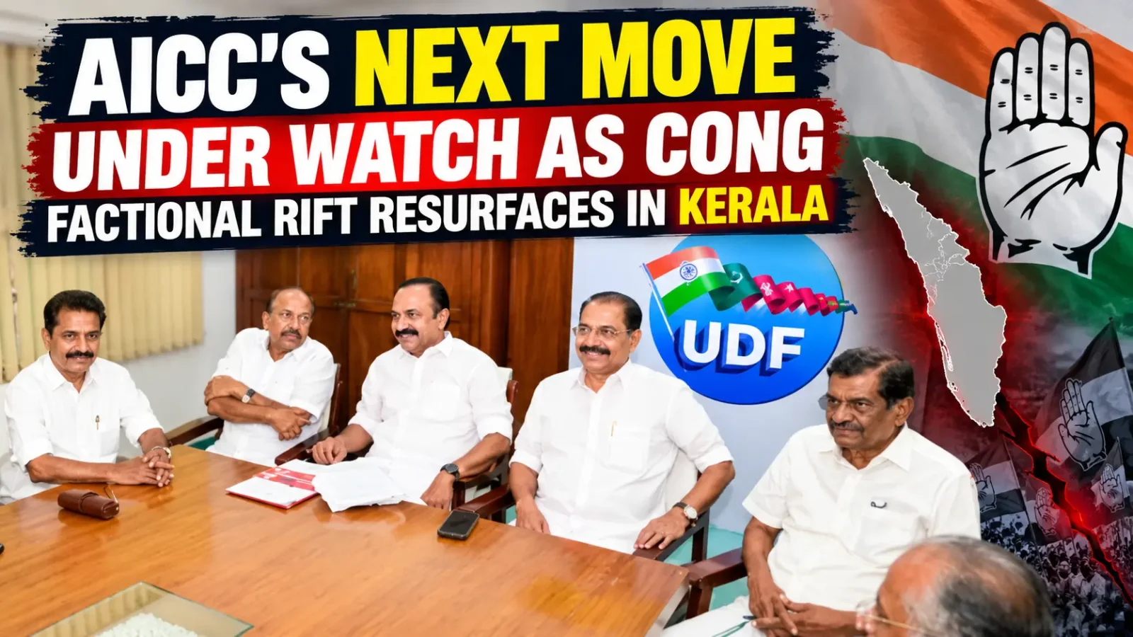 Kerala Congress Tensions Return: Adoor Prakash Takes Concerns to AICC as Satheesan Faces Internal Questions